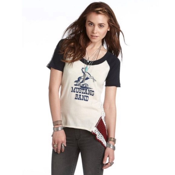 Free People Tops - ☀️Free people mustang band tee